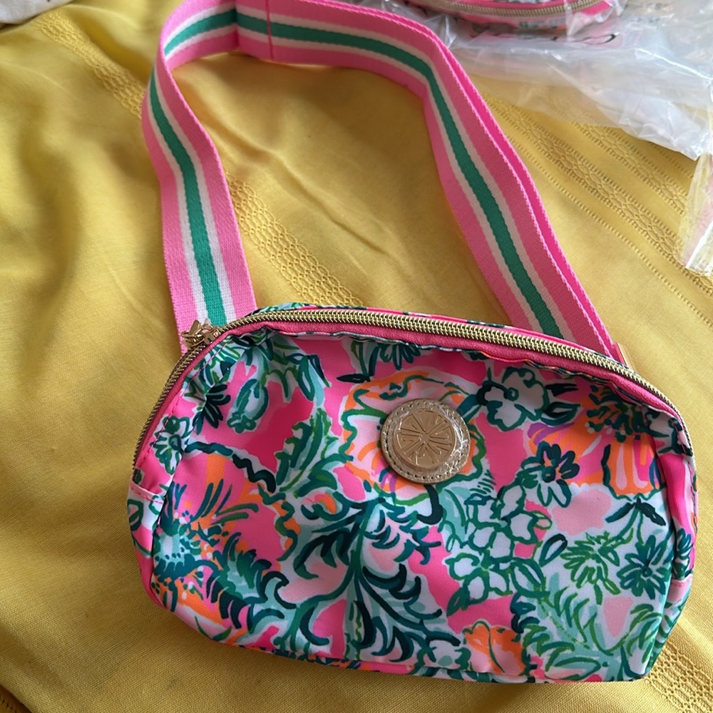 Lilly Pulitzer soleil pink perfect poppy Belt Bag New 🆕